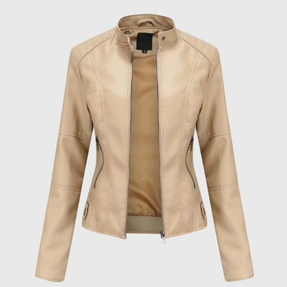 Solana | Chaqueta de cuero para mujer con estilo y cremallera