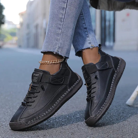 Nivalia | Damen Sneaker mit strukturierter Oberfläche und Schnürsenkeln, bequem | Atmungsaktiv  