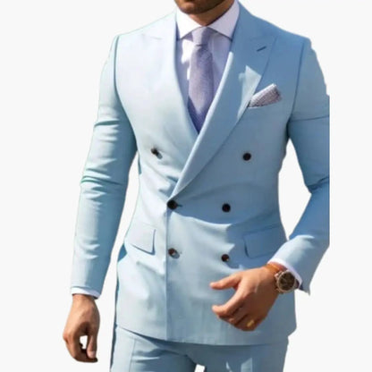 Miguel | Traje para hombre de dos piezas con blazer cruzado y pantalón