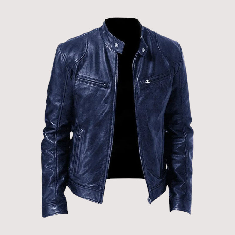 Mark | Slim-fit Zip-up Biker Jacket