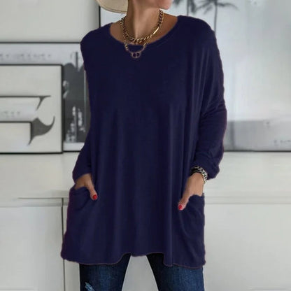 Aris | Bluse mit langen Ärmeln und lockerem Sitz für Damen
