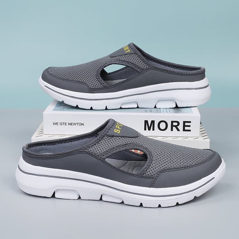Alba | Zapatillas de casa ortopédicas con malla y suela gruesa