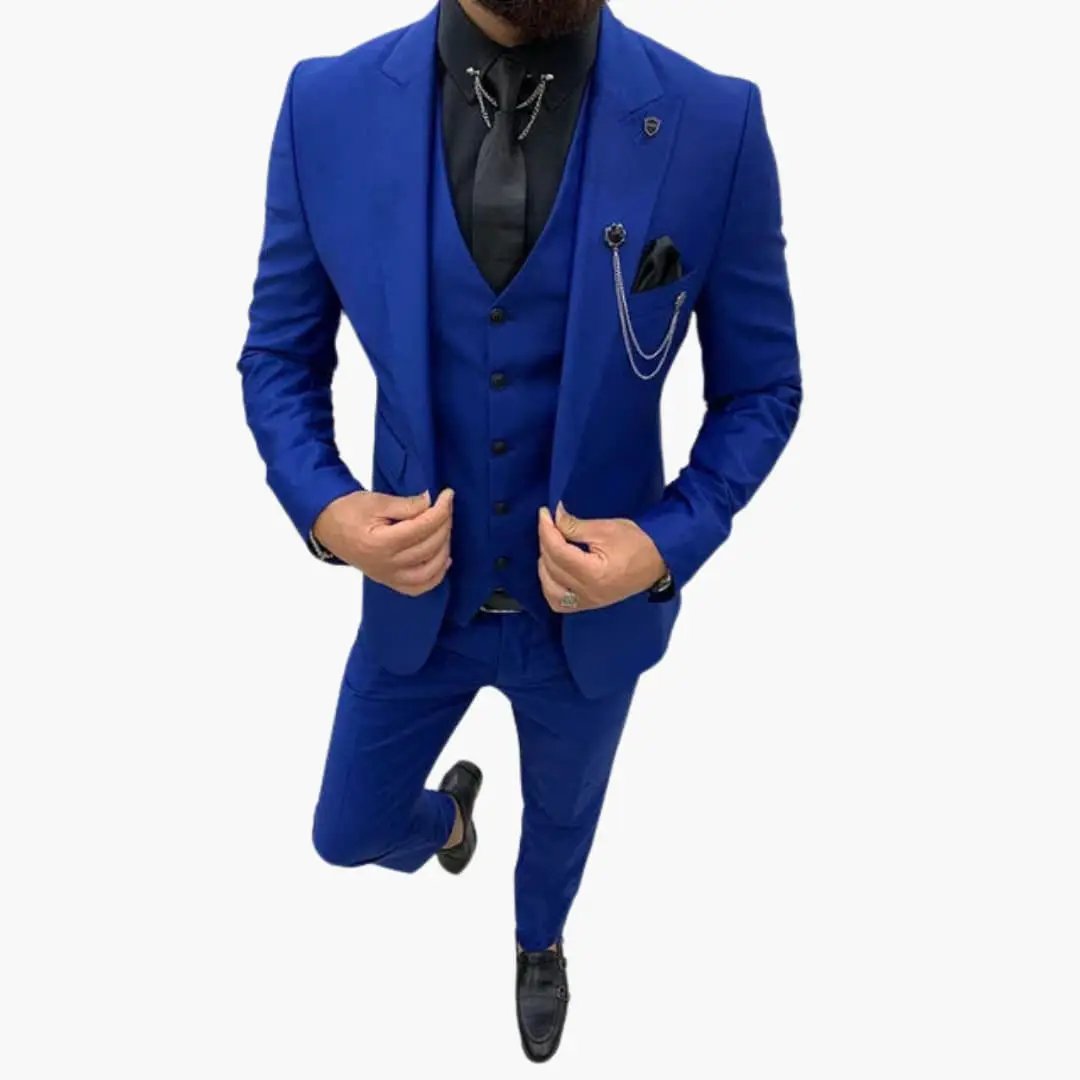Salvador | Hochzeitsanzug für Herren mit Weste und Revers mit Kerbe  