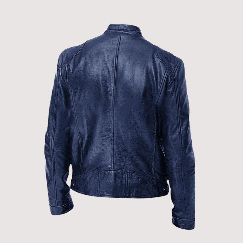 Mark | Slim-fit Zip-up Biker Jacket