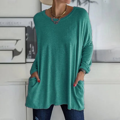 Aris | Bluse mit langen Ärmeln und lockerem Sitz für Damen