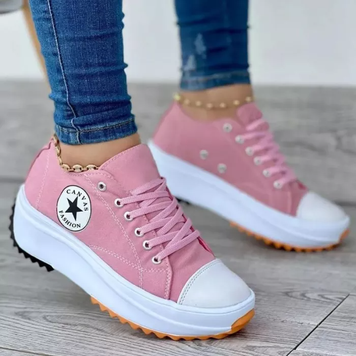 Pilar | Orthopädische Schnürschuhe mit dicker Sohle  