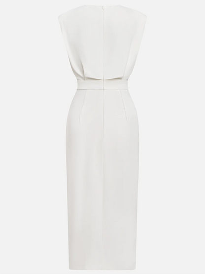 Beatriz | Midikleid für Damen mit Knöpfen und Frontschlitz  