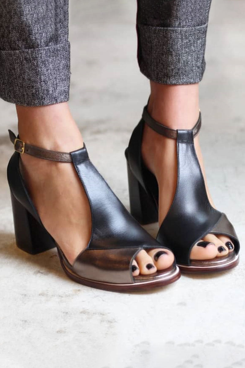 Silvia | Open-toe heels with ankle strap