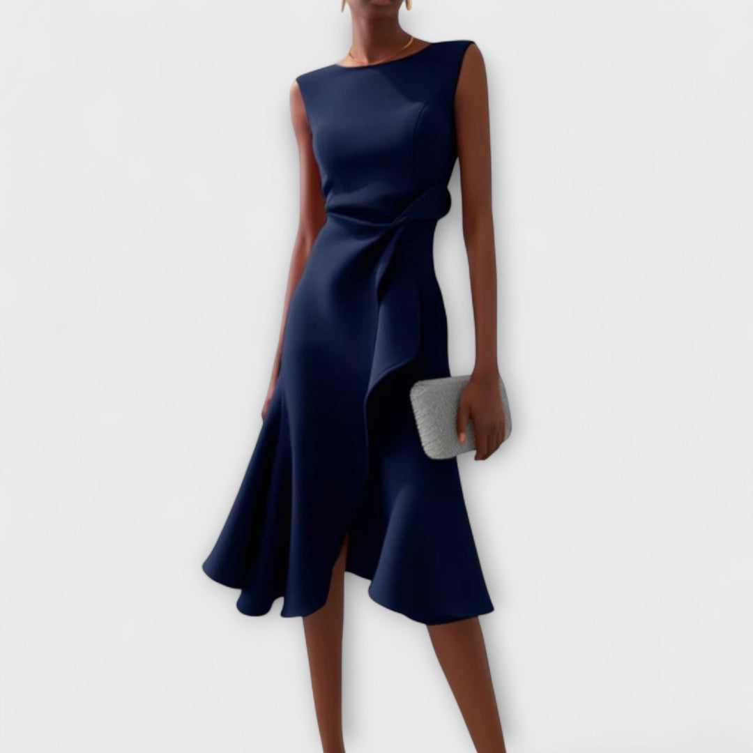 Candela | Elegantes Midikleid für den Sommer mit Falten  