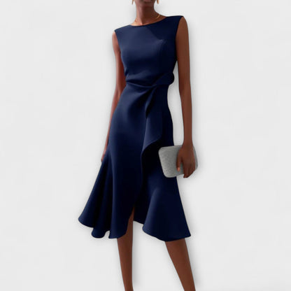 Candela | Elegantes Midikleid für den Sommer mit Falten  
