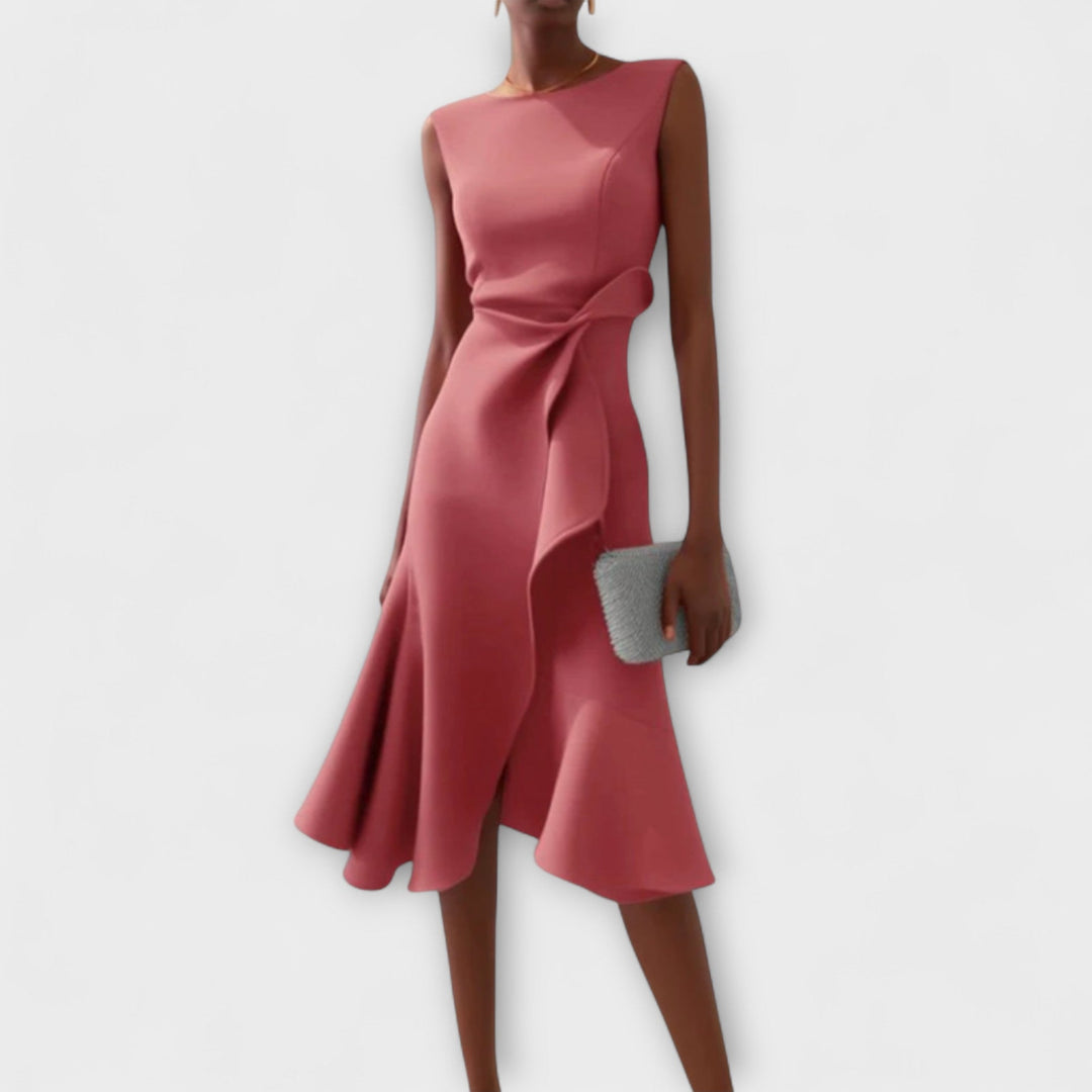 Candela | Elegantes Midikleid für den Sommer mit Falten  