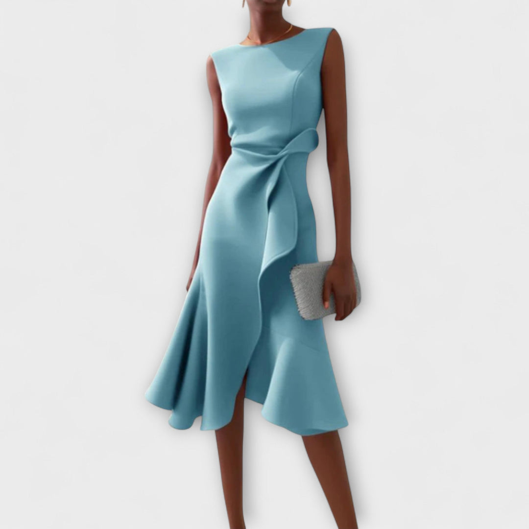 Candela | Elegantes Midikleid für den Sommer mit Falten  