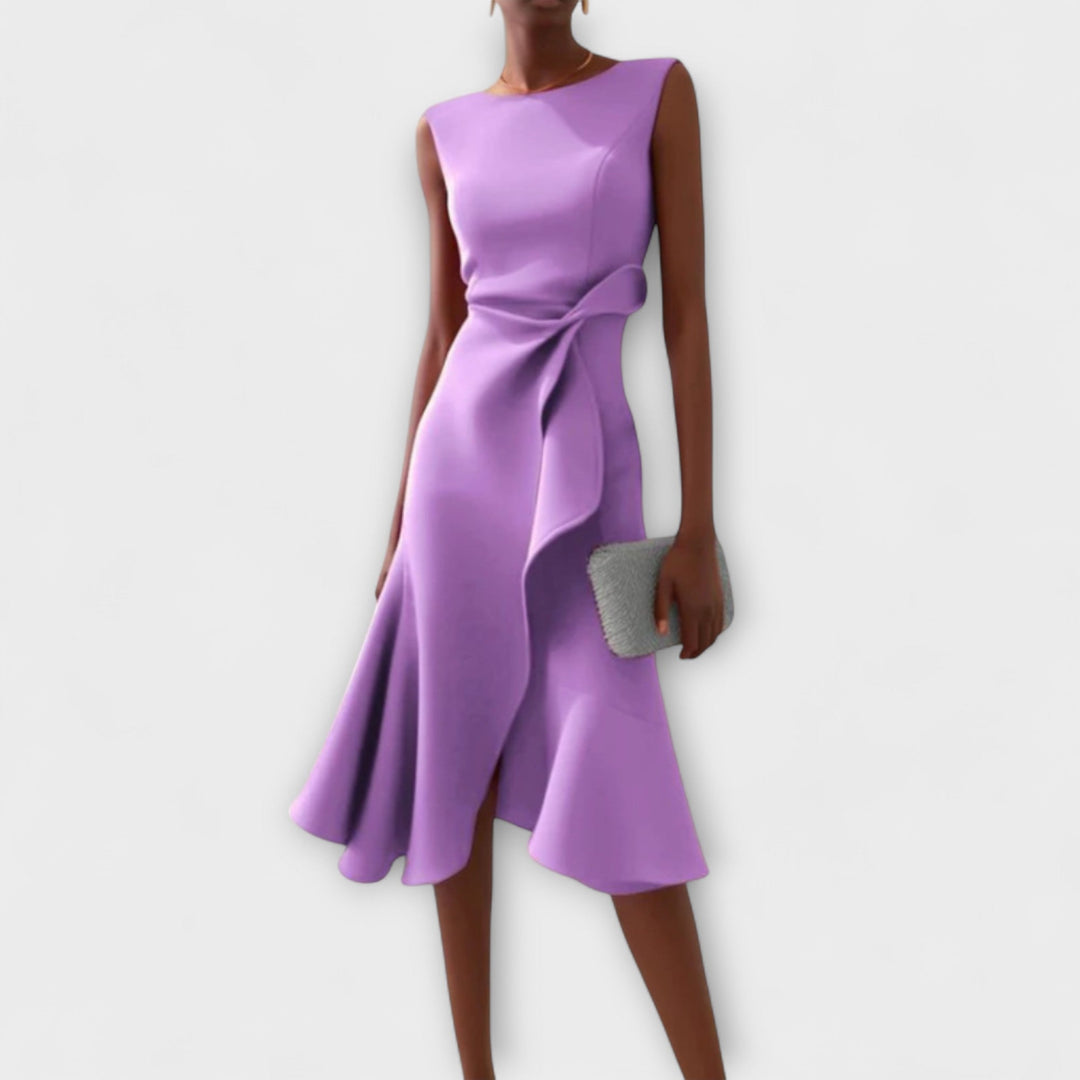 Candela | Elegantes Midikleid für den Sommer mit Falten  