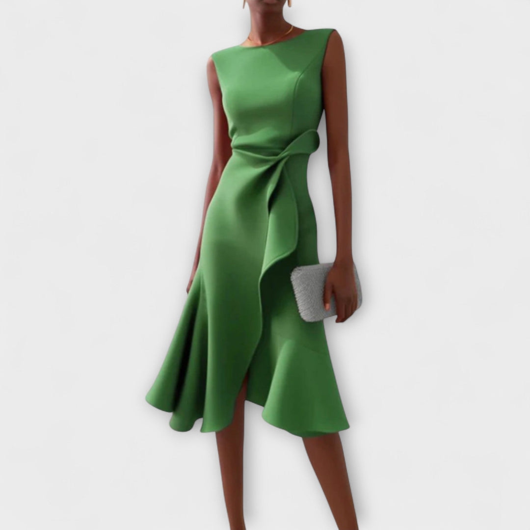 Candela | Elegantes Midikleid für den Sommer mit Falten  