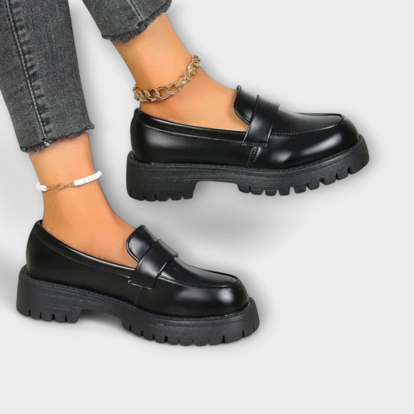 Pirela | Orthopädische Loafers mit dicker Sohle und klassischem Design