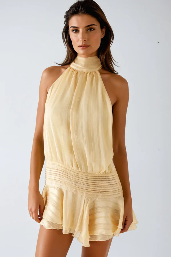 Severina | Elegantes Mini-Kleid für Damen mit Neckholder  