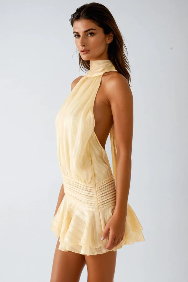 Severina | Elegantes Mini-Kleid für Damen mit Neckholder  