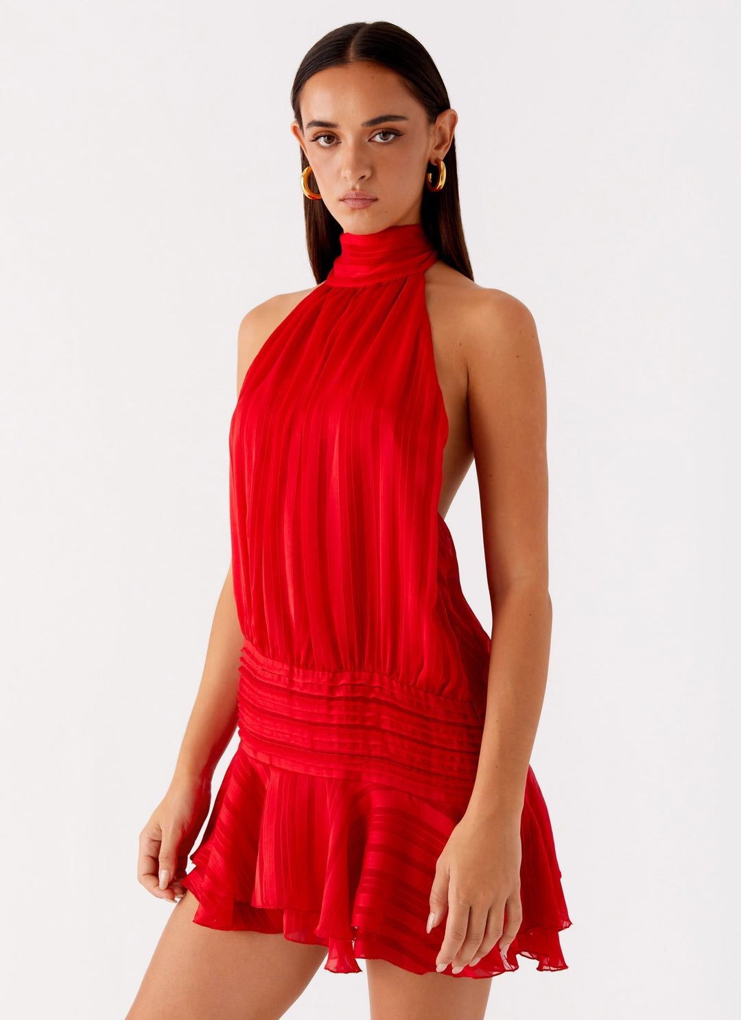 Severina | Elegantes Mini-Kleid für Damen mit Neckholder  
