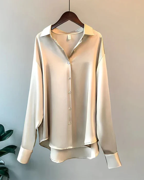 Lorenae | Damenbluse mit Knöpfen und elegantem Langarm-Design  