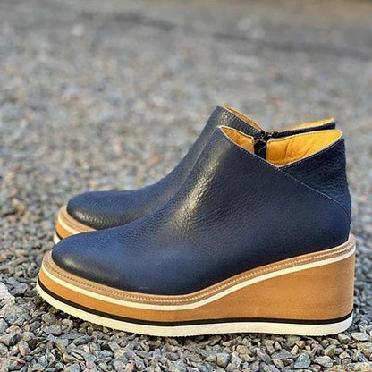 Ciriela | Wasserdichte Damenstiefel mit seitlichem Reißverschluss und dicker Sohle | Robust  