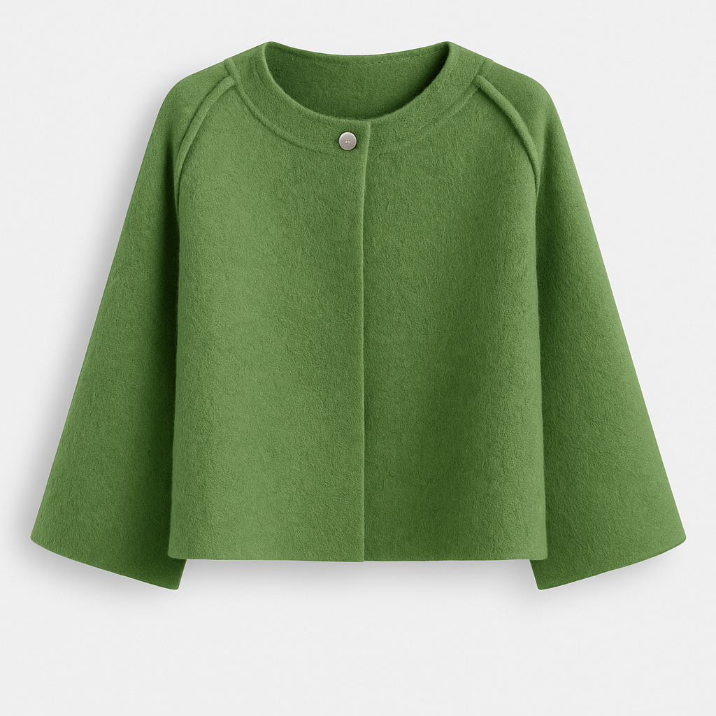 Naroa | Damenjacke mit geradem Schnitt und Rundhalsausschnitt | Modern  
