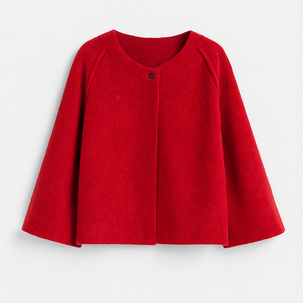 Naroa | Damenjacke mit geradem Schnitt und Rundhalsausschnitt | Modern  