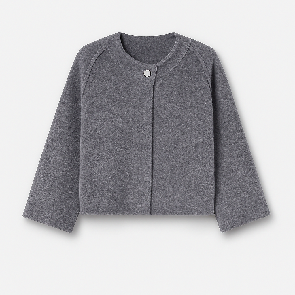 Naroa | Damenjacke mit geradem Schnitt und Rundhalsausschnitt | Modern  