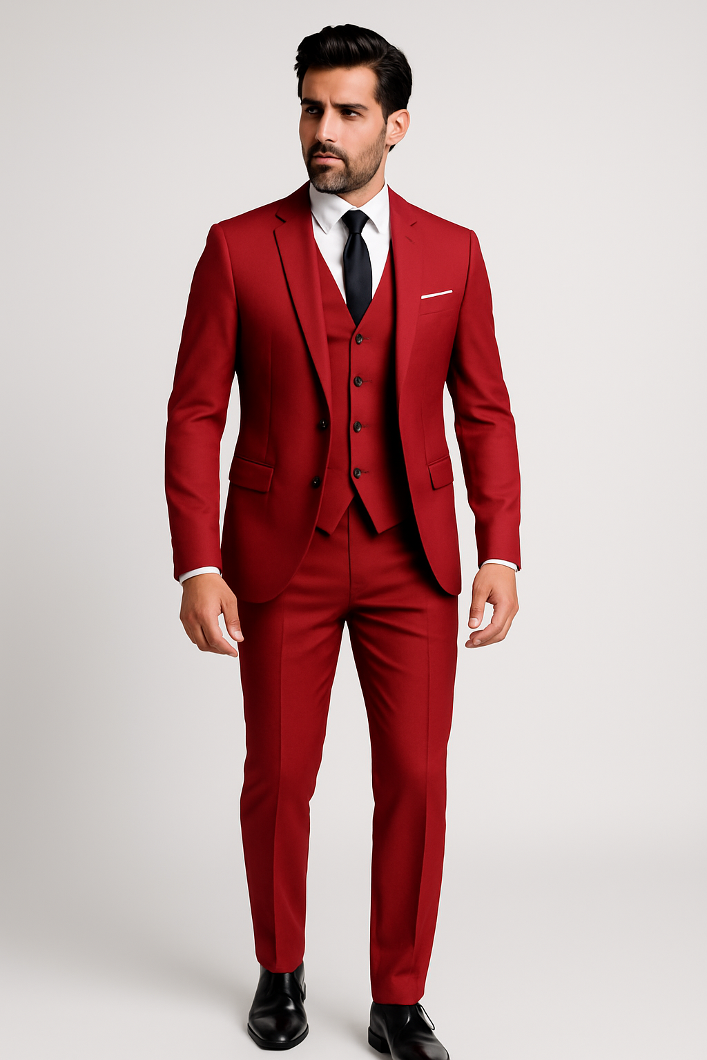 Albino | Elegante traje de tres piezas para hombre con chaqueta | Clásico