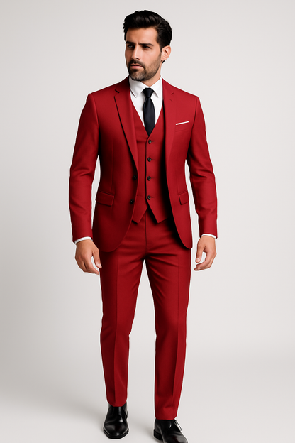 Albino | Elegante traje de tres piezas para hombre con chaqueta | Clásico