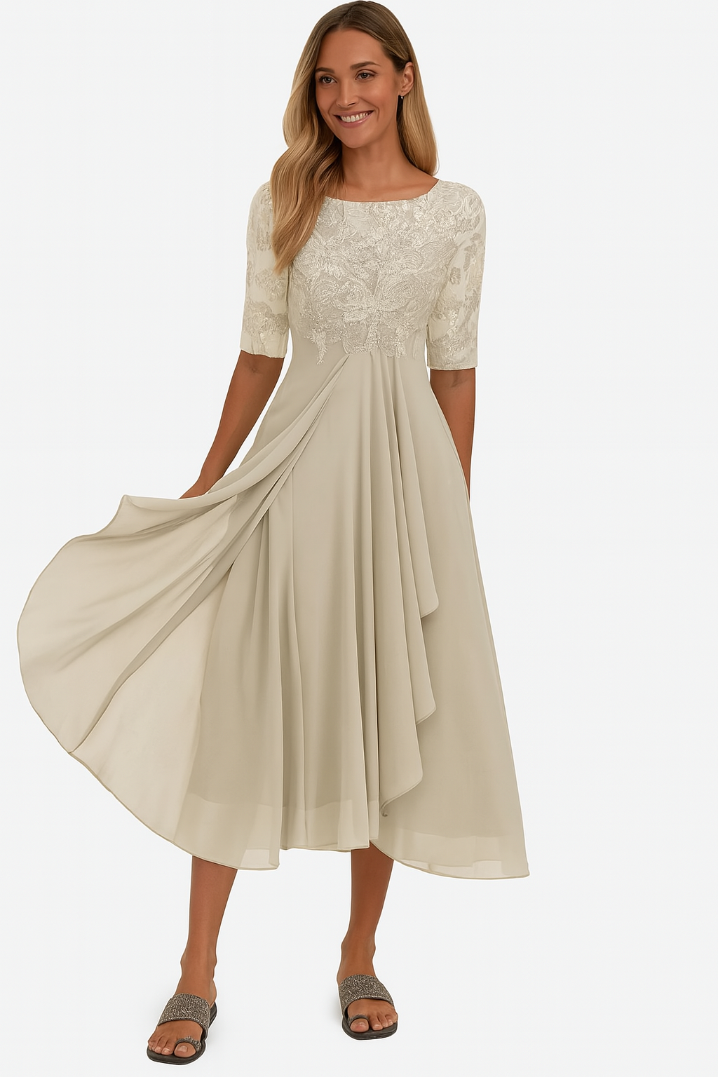 Valentina | Women's A-Line Short Sleeve Dress