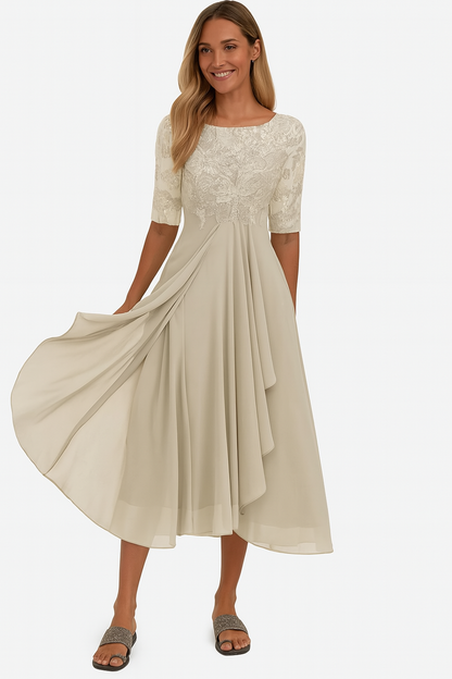 Valentina | Women's A-Line Short Sleeve Dress