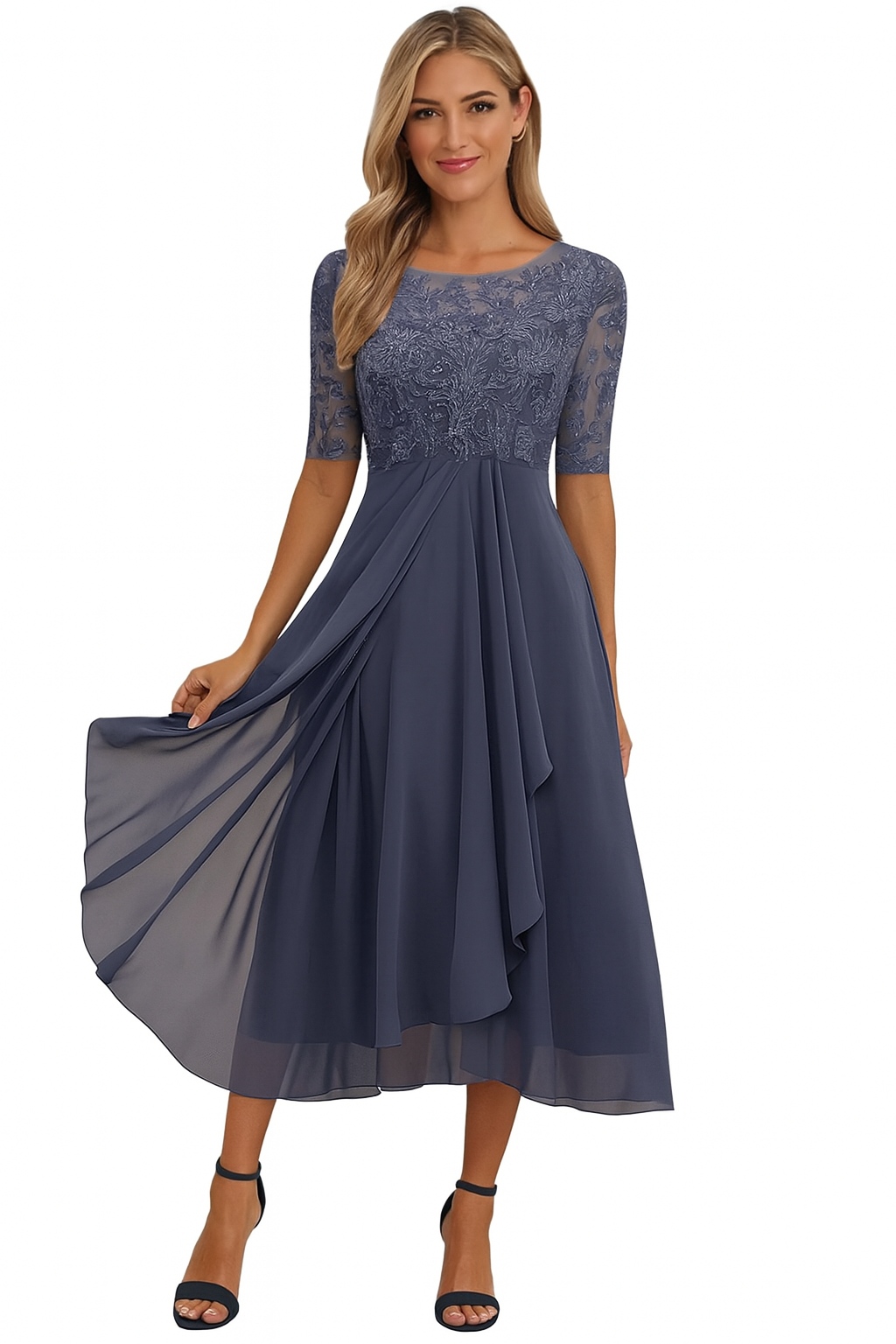 Valentina | Women's A-Line Short Sleeve Dress