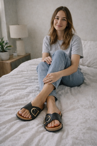 Noa | Damensandalen mit Schnalle und offenem Design  