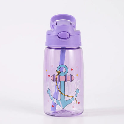 Kimi | Kinderflasche mit klappbarem Deckel und integriertem Strohhalm