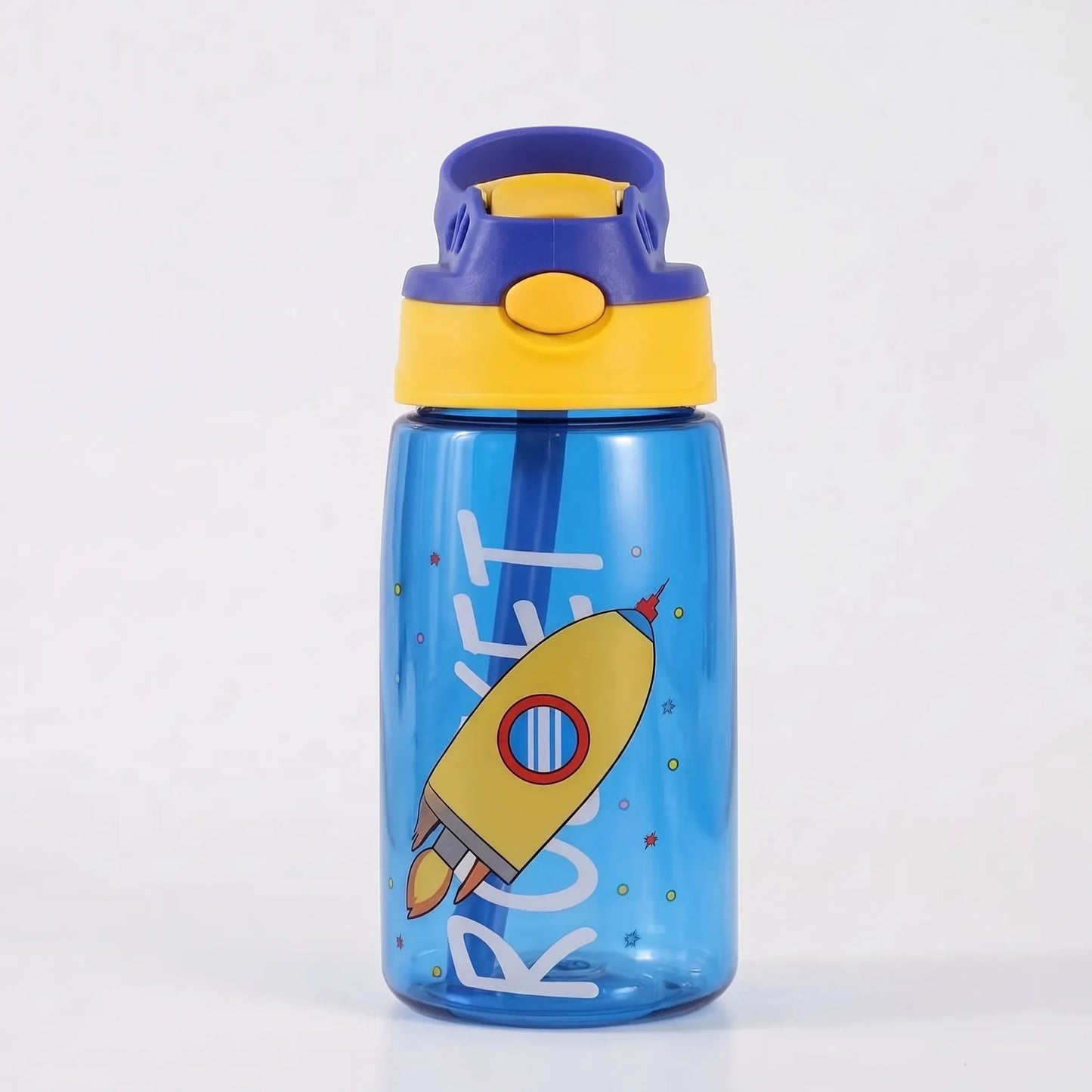 Kimi | Kinderflasche mit klappbarem Deckel und integriertem Strohhalm