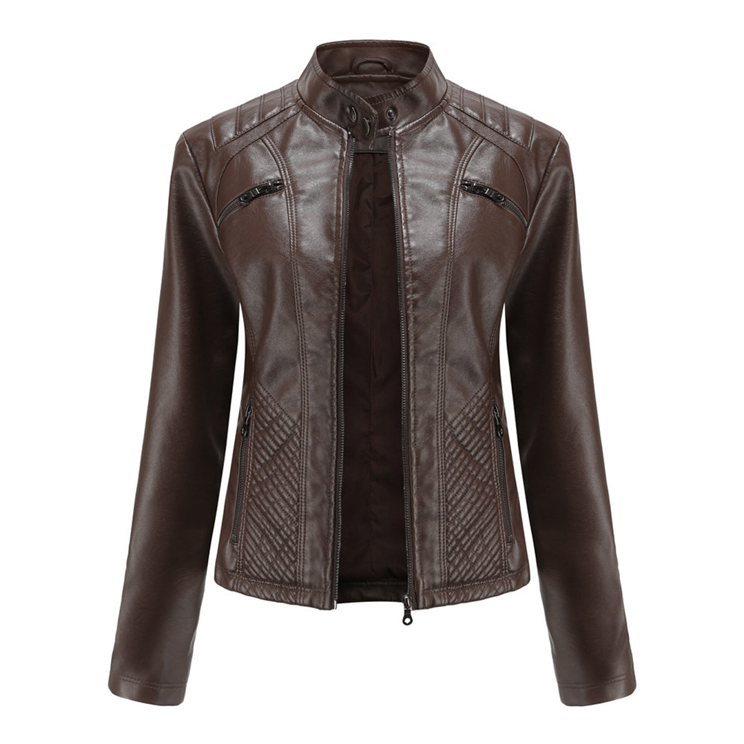 Nayeli | Chaqueta biker clásica con cremallera para mujer