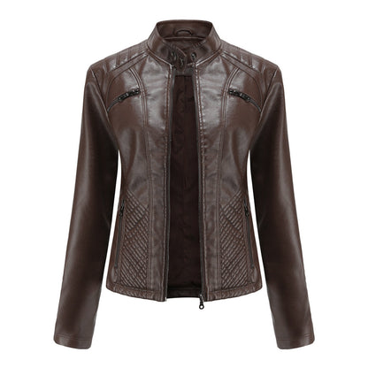 Nayeli | Chaqueta biker clásica con cremallera para mujer