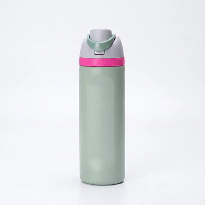 Delfina | Cylindrical thermal bottle with insulated flip lid