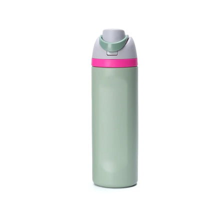 Delfina | Cylindrical thermal bottle with insulated flip lid