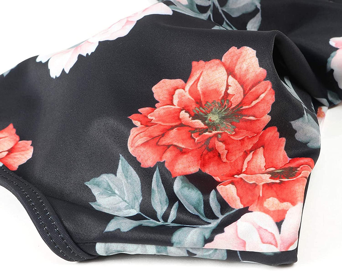 Rosalina | Bikini für Damen mit hohem Bund und Blumenmuster  
