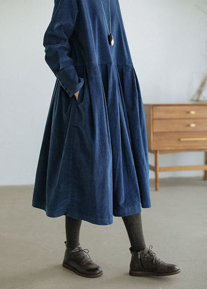 Zara | Robe midi à manches longues coupe ample et plissée