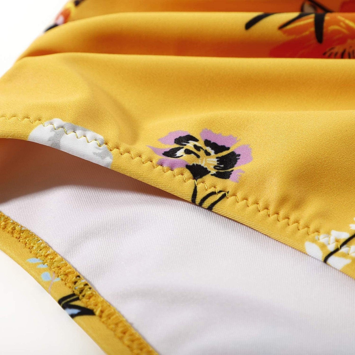 Rosalina | Bikini für Damen mit hohem Bund und Blumenmuster  