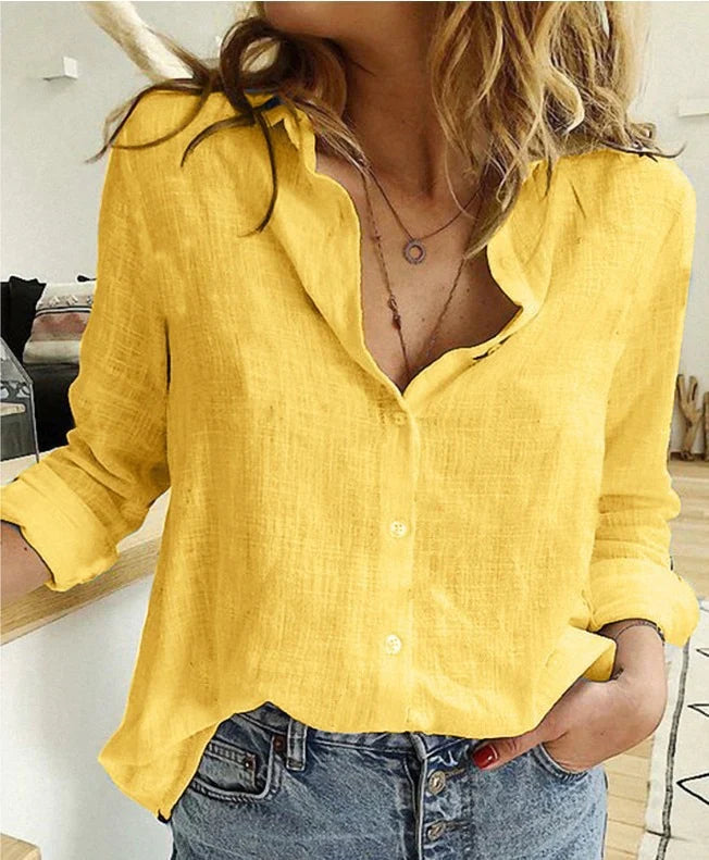 Benilde | Blusa para mujer con manga larga y botones