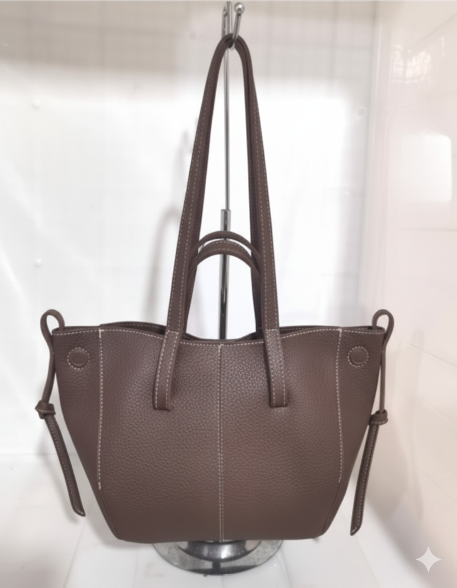 Inés | Bolso shopper lujoso con doble asa y diseño liso
