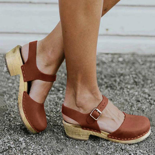 Sara | Orthopedic Wedge Sandals with Buckle Strap