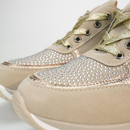 Prisella | Moderne Damen-Sneaker mit Schnürsenkeln | Keilabsatz