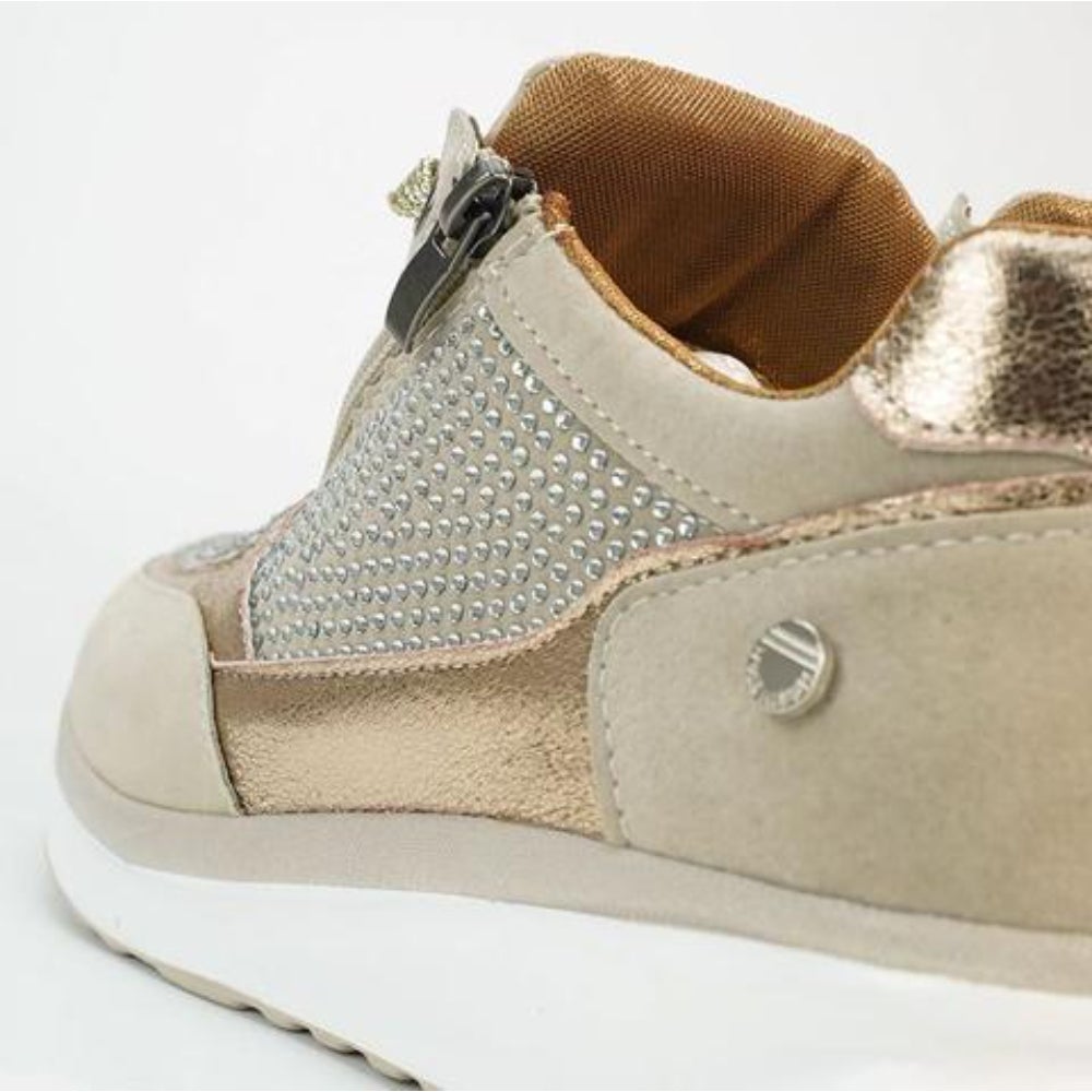 Prisella | Moderne Damen-Sneaker mit Schnürsenkeln | Keilabsatz