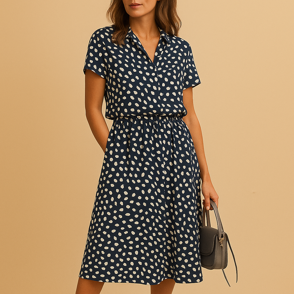 Sira | Polka dot summer midi dress