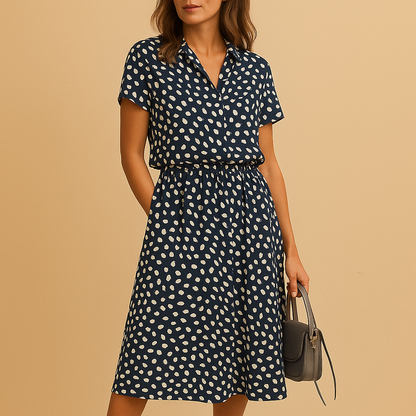 Sira | Polka dot summer midi dress