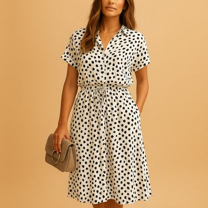Sira | Polka dot summer midi dress